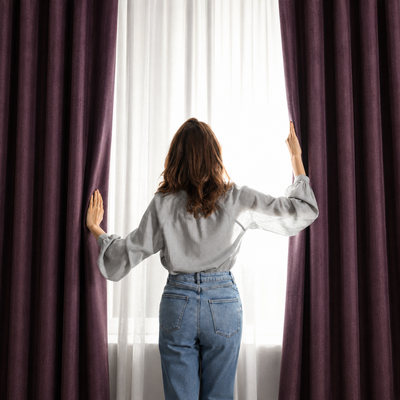 Royal Plum Velvet Curtain