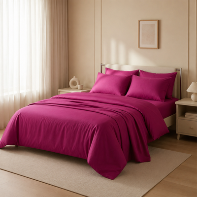 PURPLE BLOOM SATEEN (6 Piece)